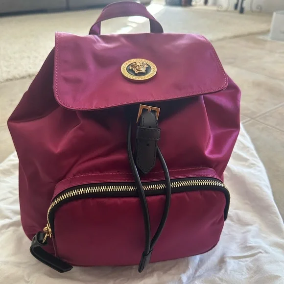 Versace | Bags | Versace Nylon Palazzo Medusa Backpack  display picture 1